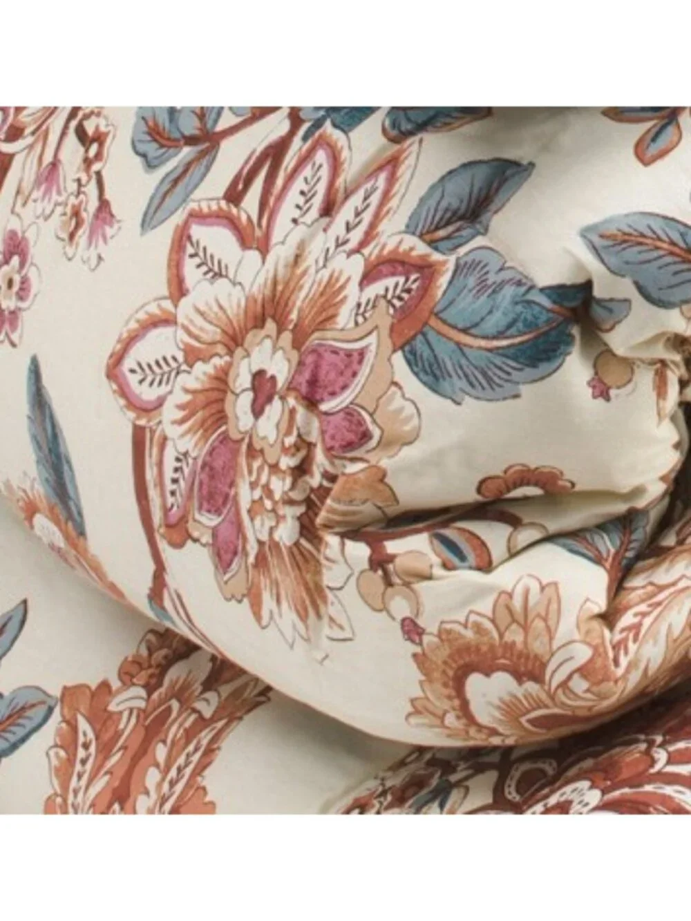 NICOLE MILLER 5pc Cotton Percale Floral Comforter Set